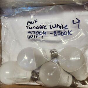 Feit Tunable White Wifi Light Bulb 2700K to 8500K (4 Pak)